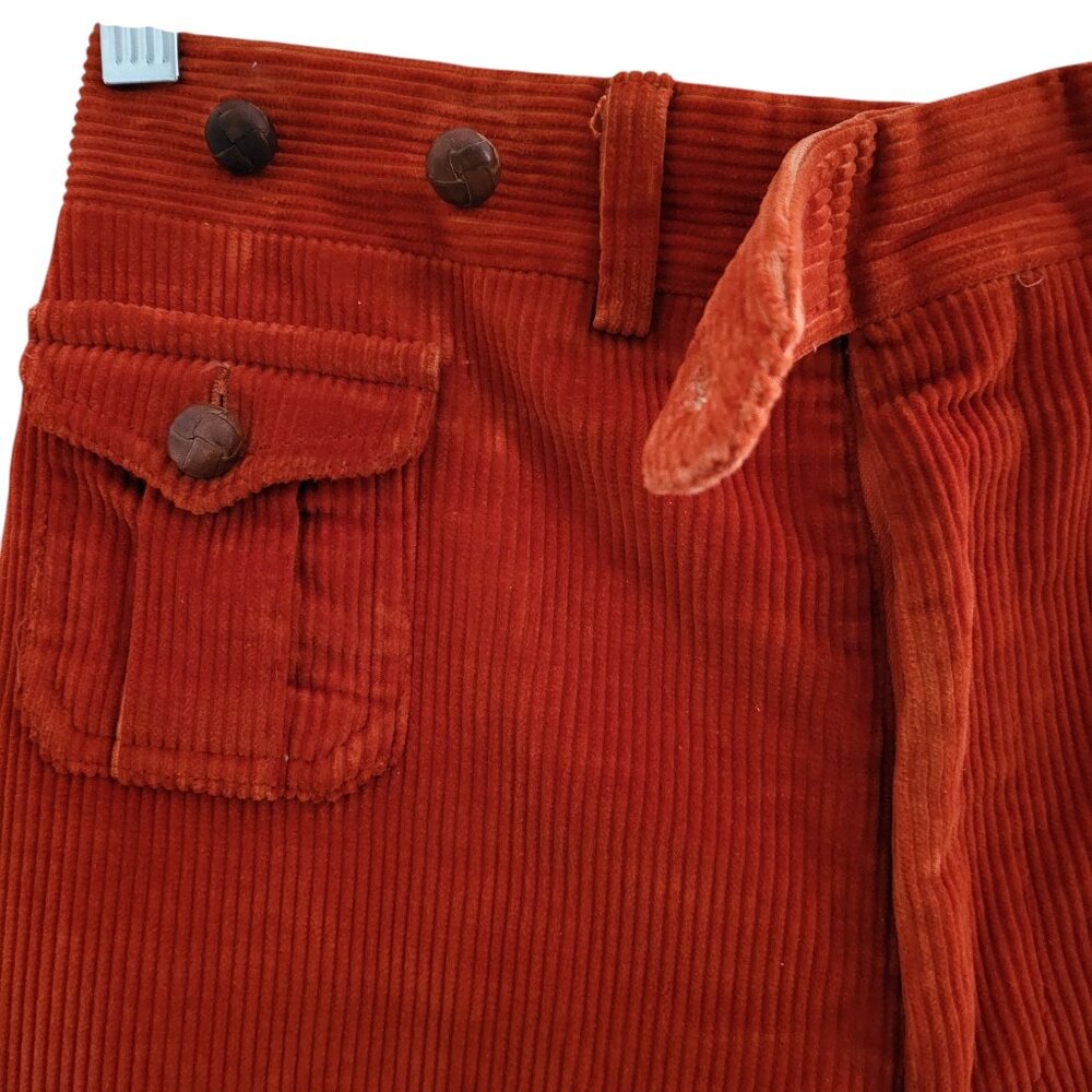 Ralph Lauren Women's Rust Corduroy Pants - Picture 4 of 9